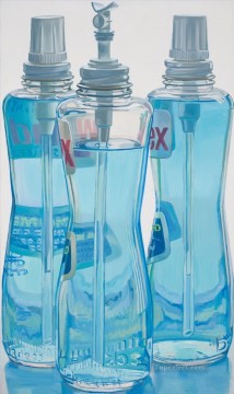 Photorealism Still Life Painting - windex bottles JF realism still life